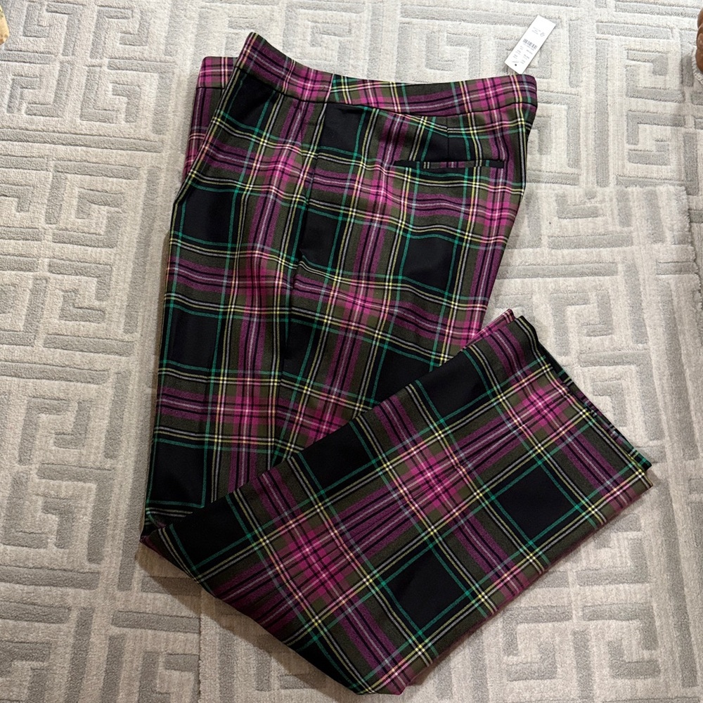 JCrew plaid pant. Brand New, never worn!
